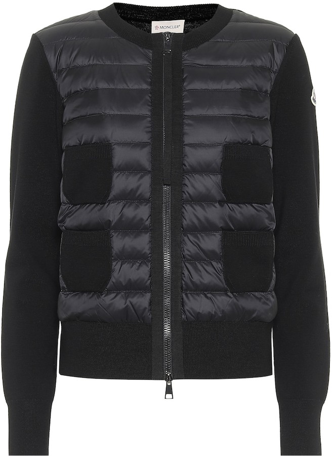 Moncler Virgin wool and down jacket - ShopStyle