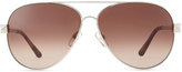 Thumbnail for your product : Valentino Metal Aviator Sunglasses with Rockstud Temples, Silvertone