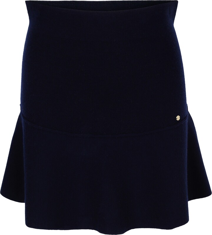 Navy Blue Wool Skirt | Shop The Largest Collection | ShopStyle