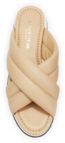 Thumbnail for your product : Lafayette 148 New York Perle Padded Crisscross Slide Sandals