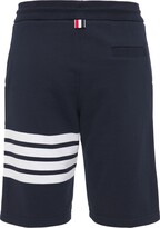 Thumbnail for your product : Thom Browne Intarsia Stripes Cotton Jersey Shorts