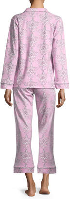 BedHead Painted Damask Long-Sleeve Classic Pajama Set, Plus Size