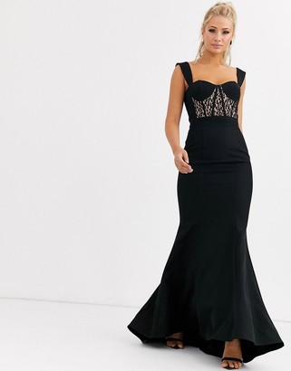 jarlo black lace dress