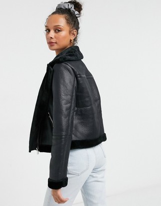 miss selfridge aviator jacket