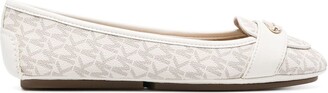 MICHAEL Michael Kors Logo Monogram Leather Loafers