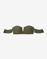 Thumbnail for your product : Express Off The Shoulder V-Wire Bikini Swim Top