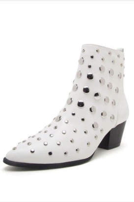 qupid black studded booties