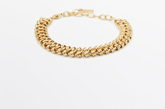 Massimo Dutti Set Of Textured Asymmetric Bracelets - ShopStyle