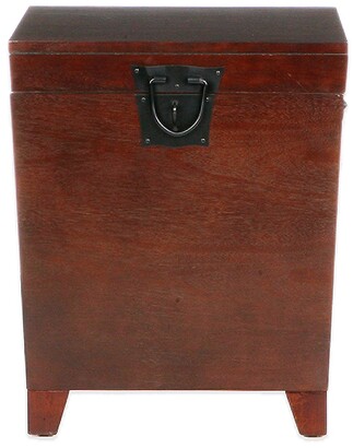 Southern Enterprises Pyramid Trunk End Table In Espresso