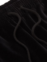 Thumbnail for your product : Gucci Tapered Striped Cotton-Blend Velour Sweatpants