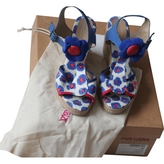 Thumbnail for your product : Pare Gabia Blue Leather Sandals