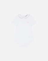 Thumbnail for your product : Dolce & Gabbana Jersey babygrow with embroidery