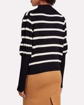 Thumbnail for your product : Derek Lam 10 Crosby Elani Striped Wool Mock Neck Sweater