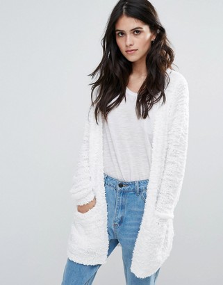 Only Pop Feather Open Cardigan