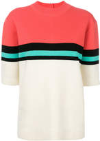 Marc Jacobs stripe detail knitted top
