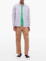 Thumbnail for your product : Comme des Garcons Shirt Shirt - Fleece-lined Striped-cotton Field Jacket - Mens - Blue Stripe