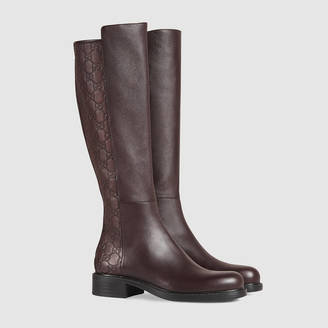 Gucci Leather knee boot