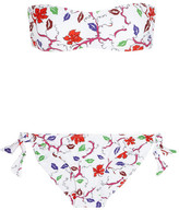 Thumbnail for your product : Emilio Pucci Printed Bandeau Bikini - White