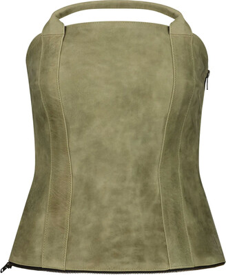 Paloma Wool Brown & Khaki Cañete Tank Top - ShopStyle