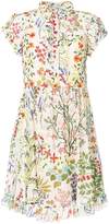 Red Valentino floral gathered dress 