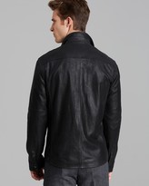 Thumbnail for your product : John Varvatos Shirt Jacket in Cracked Sheep Leather
