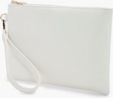 Thumbnail for your product : boohoo Cross Hatch Zip Top Clutch Bag