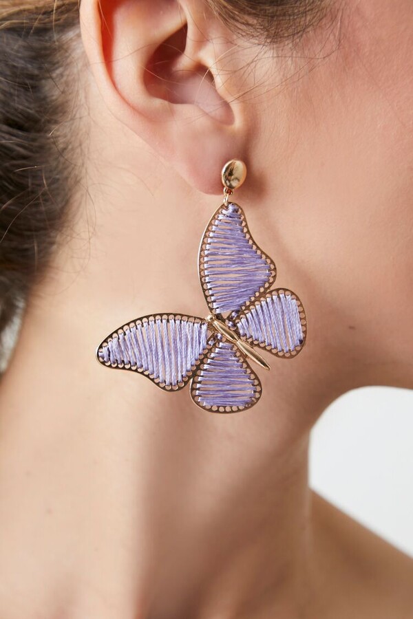 Earring Set Butterfly Earrings Forever 21 Forever 21 Drop Earrings
