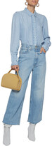 Thumbnail for your product : Frame Scalloped Tencel-chambray Shirt