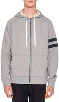 Thumbnail for your product : Lanvin Marled Front-Zip Hoodie w/Grosgrain Trim