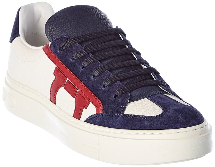 white ferragamo mens shoes