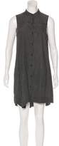 Thumbnail for your product : Rag & Bone Silk Printed Sleeveless Mini Button-Up Dress