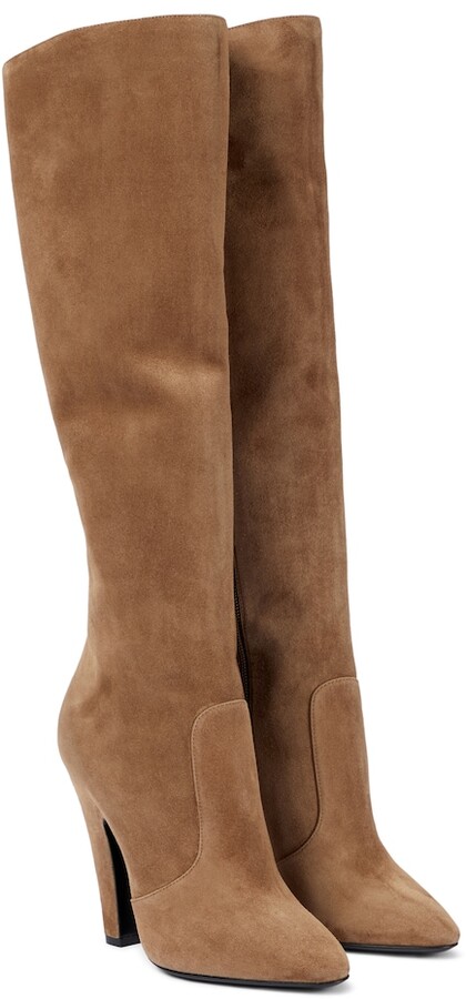 beige suede boots
