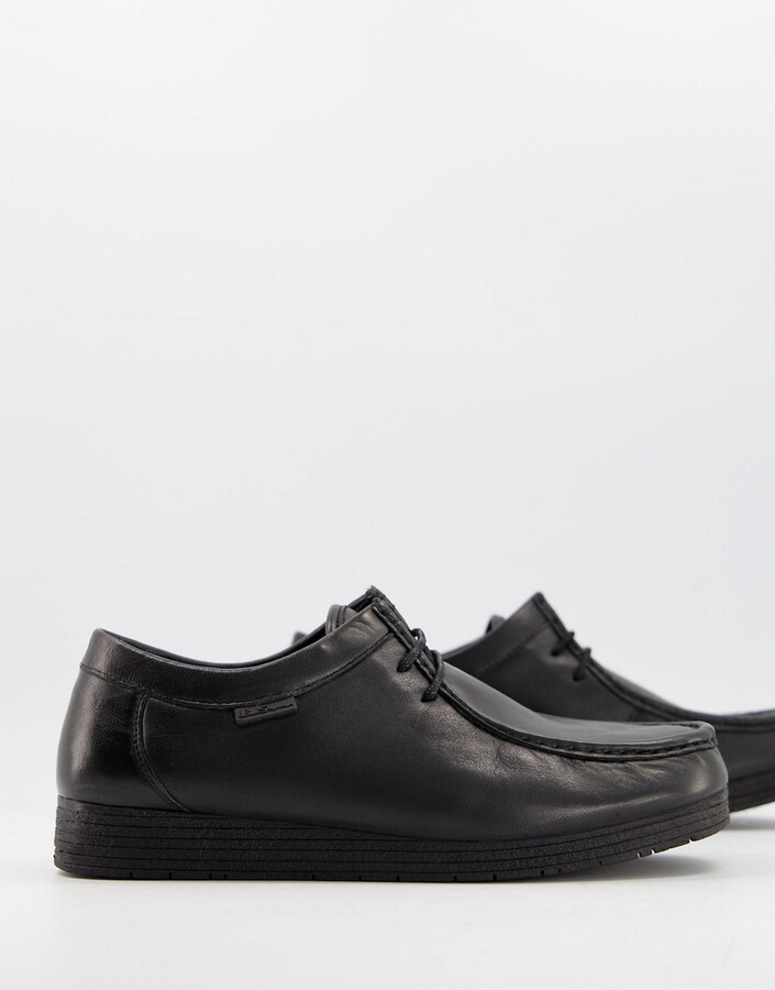 Ben Sherman chunky lace up shoes in black - ShopStyle