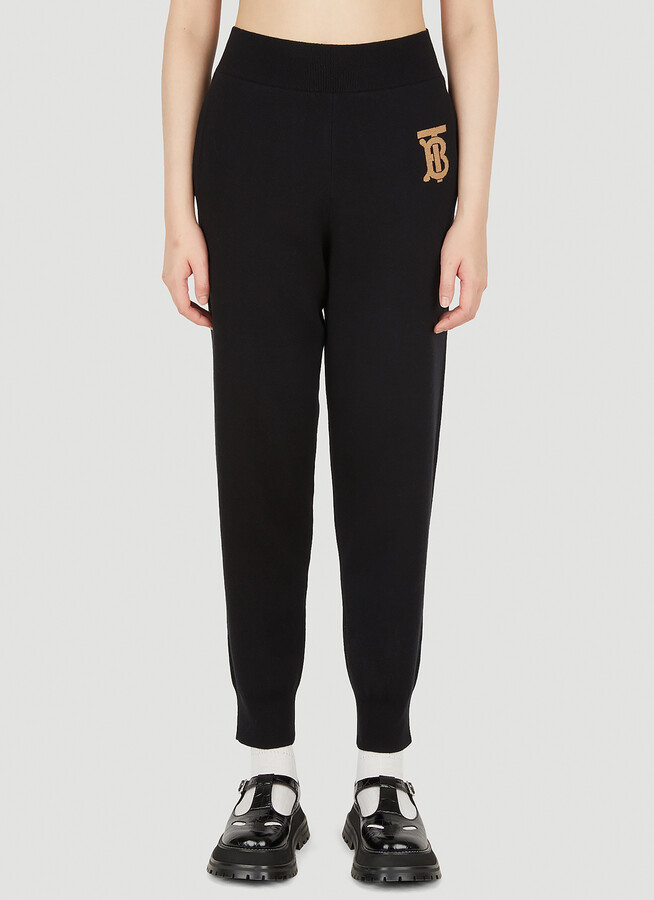 Horseferry cotton jersey sweatpants in brown - Burberry