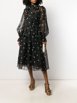 Thumbnail for your product : Dolce & Gabbana Tulle Polka Dot Print Dress