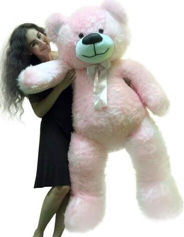 BigPlush 5 Foot American Made Giant Pink Teddy Bear 60 Inches Soft Made in USA