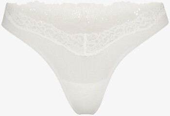 Skims Ultra Fine Mesh Thong In Marble