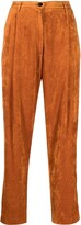 Thumbnail for your product : Forte Forte Cropped Velvet Trousers