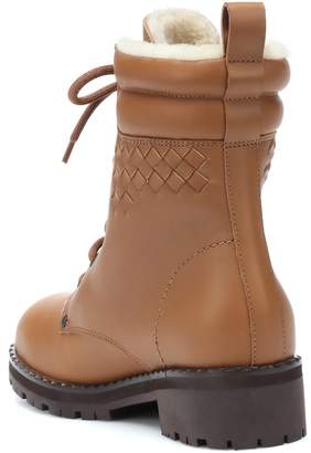 Bottega Veneta Shearling-lined leather ankle boots