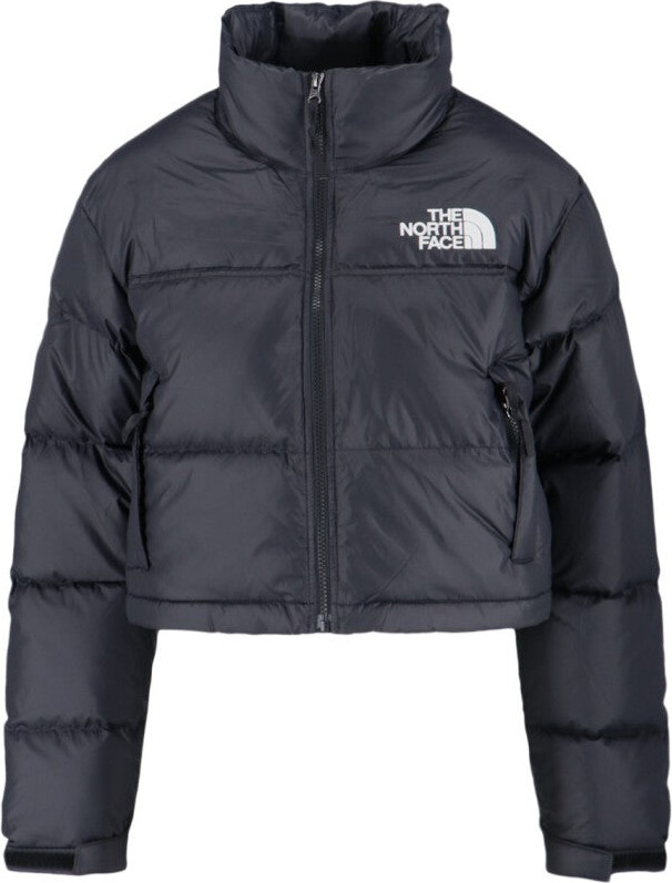 The North Face Short Down Jacket With Detachable Hood And Embroidered Logos