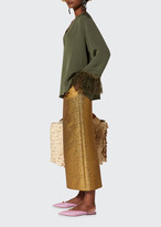 Thumbnail for your product : Valentino Matelasse Midi Skirt
