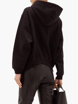 Thumbnail for your product : Balenciaga Bb-embroidered Cotton Hooded Sweatshirt - Black