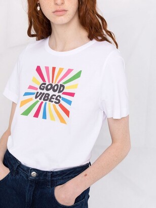 Chinti and Parker slogan-print cotton T-shirt