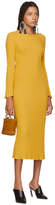 Thumbnail for your product : Simon Miller Yellow Stretch Wide Rib Wells Dress