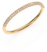 Thumbnail for your product : Roberto Coin Fantasia Diamond & 18K Yellow Gold Bangle Bracelet
