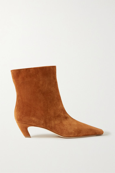 caramel suede boots