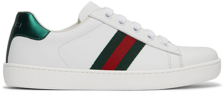 plain white gucci trainers
