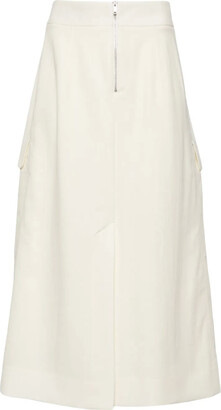 STUDIO NICHOLSON｜SKIRTS (CHILKA 3 BUTTON WRAP SKIRT DAR STUDIO NICHOLSON｜SKIRTS (CHILKA 3 BUTTON WRAP SKIRT DAR