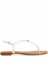 Thumbnail for your product : Giuseppe Zanotti Hollie Crystal leather flip flops