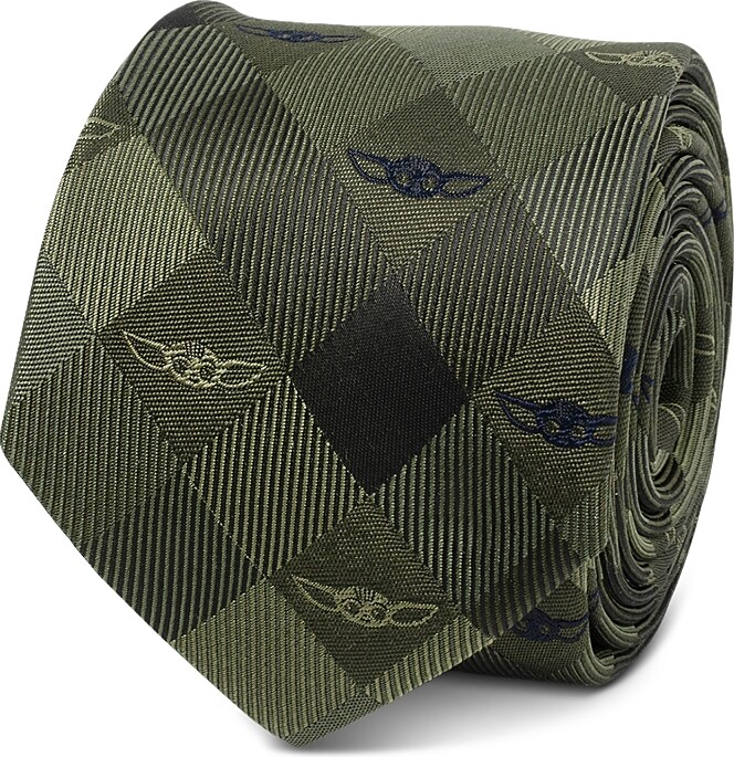 Cufflinks Inc. Grogu Plaid Silk Tie